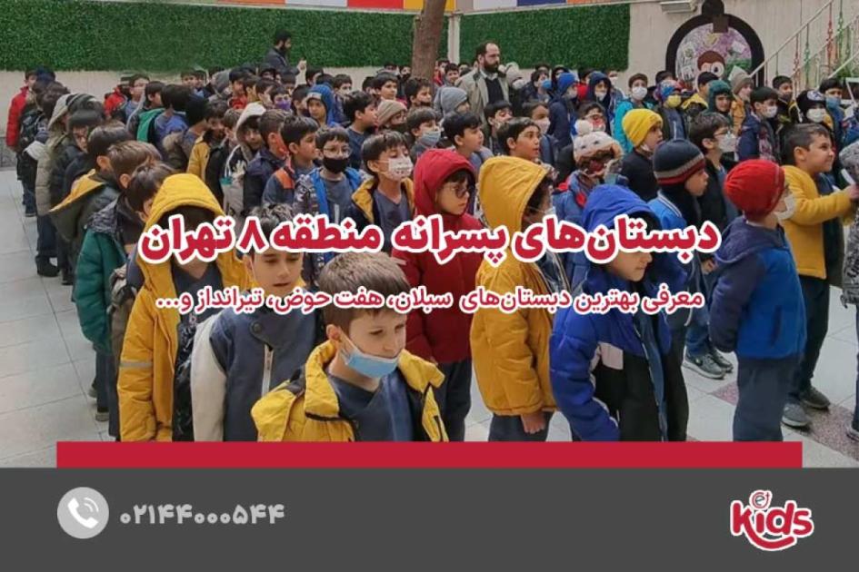 بهترین مدارس دبستان پسرانه منطقه 8
